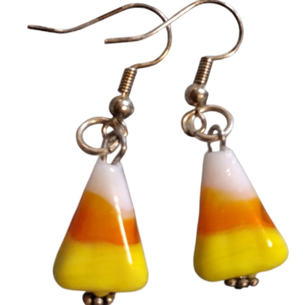 Candy Corn Earrings